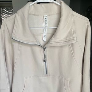 Scuba Oversized Funnel Neck Half Zip